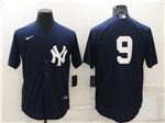 New York Yankees #9 Roger Maris Navy Without Name Cool Base Jersey