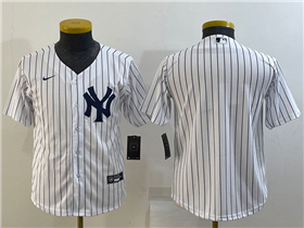 New York Yankees Youth White Cool Base Team Jersey