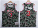 Philadelphia 76ers #3 Allen Iverson 1996-97 Camo Hardwood Classics Jersey