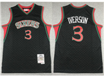 Philadelphia 76ers #3 Allen Iverson 1996-97 Neapolitan Hardwood Classics Jersey