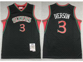 Philadelphia 76ers #3 Allen Iverson 1996-97 Neapolitan Hardwood Classics Jersey