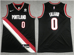 Portland Trail Blazers #0 Damian Lillard Black Swingman Jersey