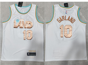 Cleveland Cavaliers #10 Darius Garland 2022-23 White City Edition Swingman Jersey