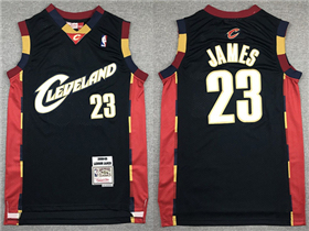 Cleveland Cavaliers #23 LeBron James 2008-09 Navy Hardwood Classics Jersey