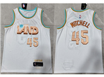 Cleveland Cavaliers #45 Donovan Mitchell 2022-23 White City Edition Swingman Jersey