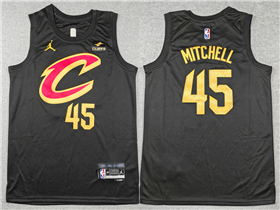 Cleveland Cavaliers #45 Donovan Mitchell 2022-23 Black Statement Swingman Jersey