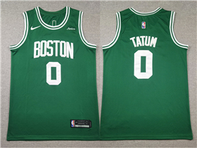 Boston Celtics #0 Jayson Tatum Green Swingman Jersey