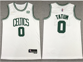 Boston Celtics #0 Jayson Tatum White Swingman Jersey