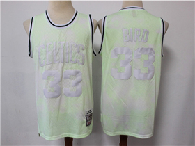 Boston Celtics #33 Larry Bird Cloudy Skies Hardwood Classics Jersey