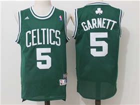 Boston Celtics #5 Kevin Garnett Green Hardwood Classics Jersey