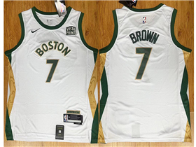 Boston Celtics #7 Jaylen Brown 2023-24 White City Edition Swingman Jersey