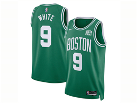 Boston Celtics #9 Derrick White Green Swingman Jersey