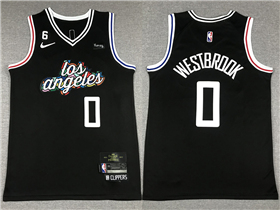 Los Angeles Clippers #0 Russell Westbrook 2022-23 Black City Edition Swingman Jersey