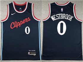 Los Angeles Clippers #0 Russell Westbrook 2024-25 Navy Swingman Jersey