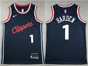 Los Angeles Clippers #1 James Harden 2024-25 Navy Swingman Jersey