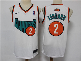 Los Angeles Clippers #2 Kawhi Leonard 1993 Retro White Swingman Jersey