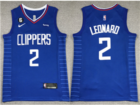 Los Angeles Clippers #2 Kawhi Leonard Blue Swingman Jersey