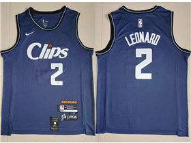 Los Angeles Clippers #2 Kawhi Leonard 2023-24 Black City Edition Swingman Jersey