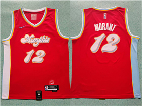 Memphis Grizzlies #12 Ja Morant 2024-25 Red City Edition Swingman Jersey