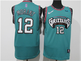 Memphis Grizzlies #12 Ja Morant Teal Classic Swingman Jersey