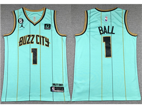 Charlotte Hornets #1 LaMelo Ball Teal City Edition Swingman Jersey