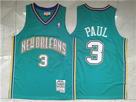 New Orleans Hornets #3 Chris Paul 2005-06 Teal Hardwood Classics Jersey