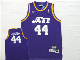 Utah Jazz #44 Pete Maravich 1975-76 Purple Hardwood Classics Jersey