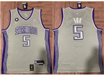 Sacramento Kings #5 De'Aaron Fox 2022-23 Gray City Edition Swingman Jersey 