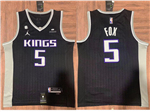 Sacramento Kings #5 De'Aaron Fox 2022-23 Black Statement Edition Swingman Jersey