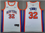 New York Knicks #32 Karl-Anthony Towns 2024-25 White City Edition Swingman Jersey