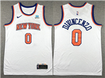 New York Knicks #0 Donte DiVincenzo White Swingman Jersey