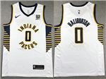 Indiana Pacers #0 Tyrese Haliburton White Swingman Jersey