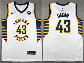 Indiana Pacers #43 Pascal Siakam White Swingman Jersey