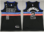 Detroit Pistons #2 Cade Cunningham 2022-23 Black Statement Swingman Jersey