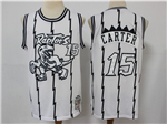 Toronto Raptors #15 Vince Carter Concord Collection White Hardwood Classics Jersey