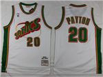 Seattle SuperSonics #20 Gary Payton 1995-96 White Hardwood Classics Jersey