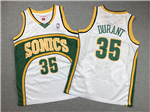 Seattle SuperSonics #35 Kevin Durant Youth 2007-08 White Hardwood Classics Jersey