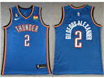 Oklahoma City Thunder #2 Shai Gilgeous-Alexander Blue Swingman Jersey