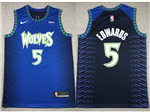 Minnesota Timberwolves #5 Anthony Edwards Blue City Edition Swingman Jersey