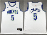 Minnesota Timberwolves #5 Anthony Edwards 2023-24 White Classic Edition Swingman Jersey