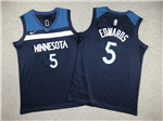 Minnesota Timberwolves #5 Anthony Edwards Youth Navy Swingman Jersey