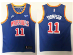 Golden State Warriors #11 Klay Thompson 2021-22 Blue Classic Edition Swingman Jersey