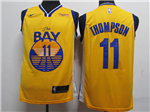 Golden State Warriors #11 Klay Thompson 2019-20 Gold Statement Edition Swingman Jersey