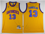 Golden State Warriors #13 Wilt Chamberlain Gold Hardwood Classics Jersey