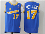 Golden State Warriors #17 Chris Mullin Throwback Blue Jersey