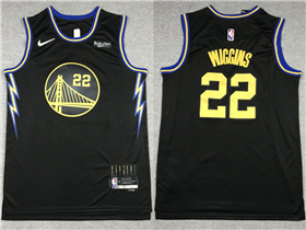 Golden State Warriors #22 Andrew Wiggins 2021-22 Black City Edition Swingman Jersey