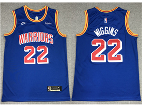 Golden State Warriors #22 Andrew Wiggins 2021-22 Blue Classic Edition Swingman Jersey