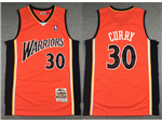 Golden State Warriors #30 Stephen Curry 2009-10 Orange Hardwood Classics Jersey