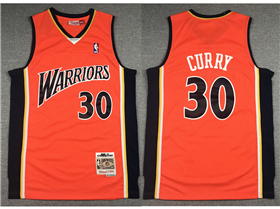 Golden State Warriors #30 Stephen Curry 2009-10 Orange Hardwood Classics Jersey