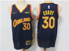 Golden State Warriors #30 Stephen Curry 2020-21 Navy City Edition Swingman Jersey